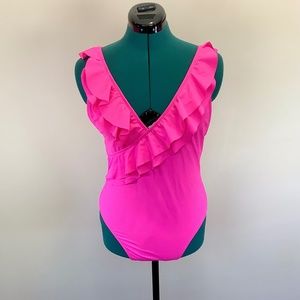 SHEIN NWT Ruffle One Piece Swimsuit Sz Medium
